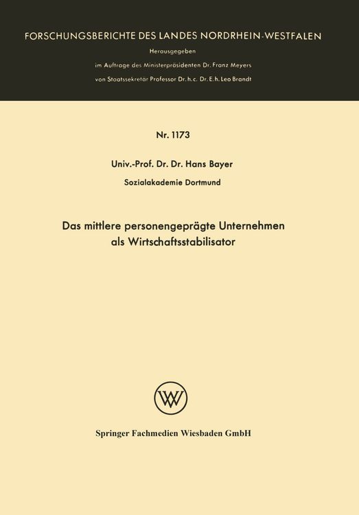 Bild vom Artikel Das mittlere personengeprägte Unternehmen als Wirtschaftsstabilisator vom Autor Hans Bayer