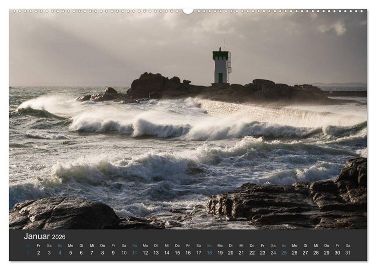 Produktbild: Bretagne - Land am Meer (Wandkalender 2026 DIN A2 quer), CALVENDO Monatskalender