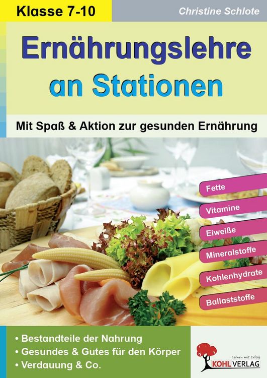 Produktbild: Ern&auml;hrungslehre an Stationen