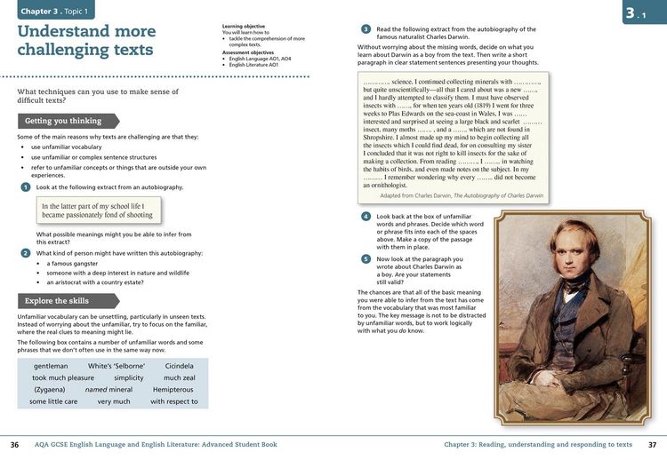 Produktbild: AQA GCSE ENGLISH ADVANCED SB