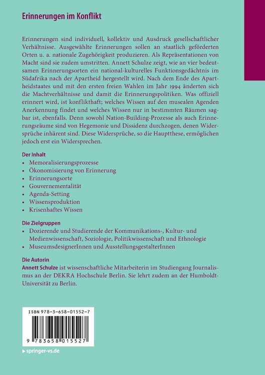 Produktbild: Erinnerungen im Konflikt