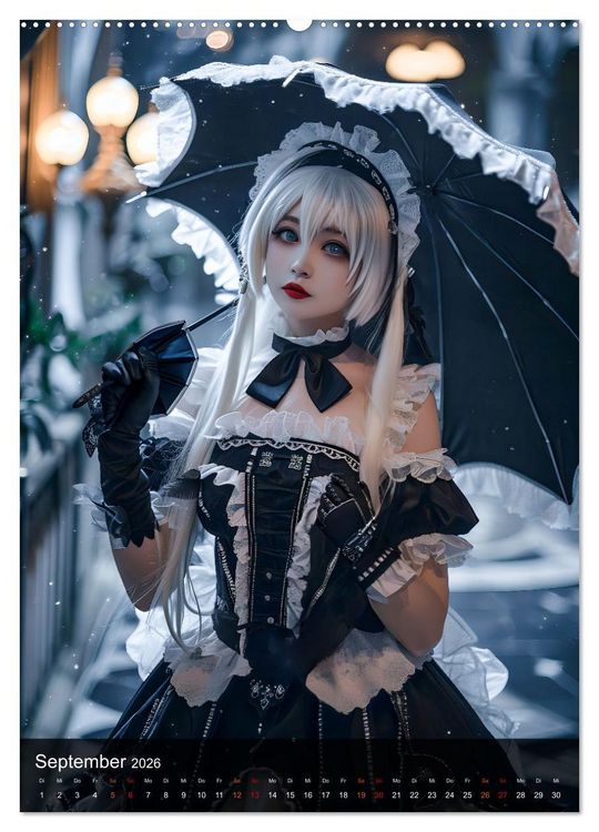 Produktbild: Anime-Girls - Japanische Kawaii-Sch&ouml;nheiten im Anime-Stil (Wandkalender 2026 DIN A2 hoch), CALVENDO Monatskalender