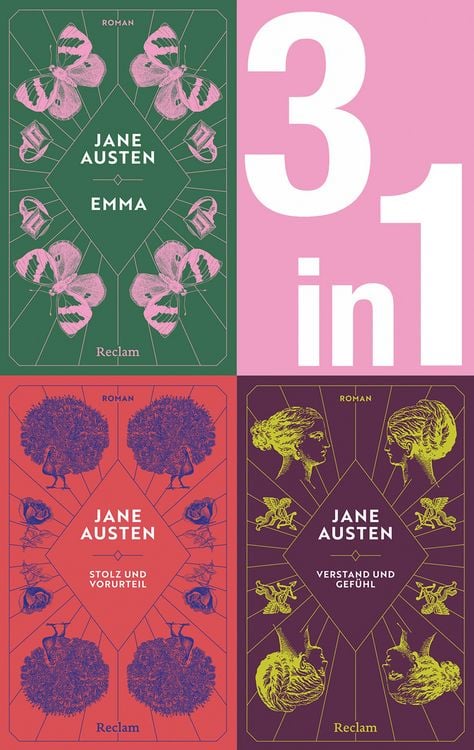 Produktbild: Jane Austen: Drei Romane in einem E-Book (3-in-1-Bundle). Emma, Stolz und Vorurteil, Verstand und Gef&uuml;hl