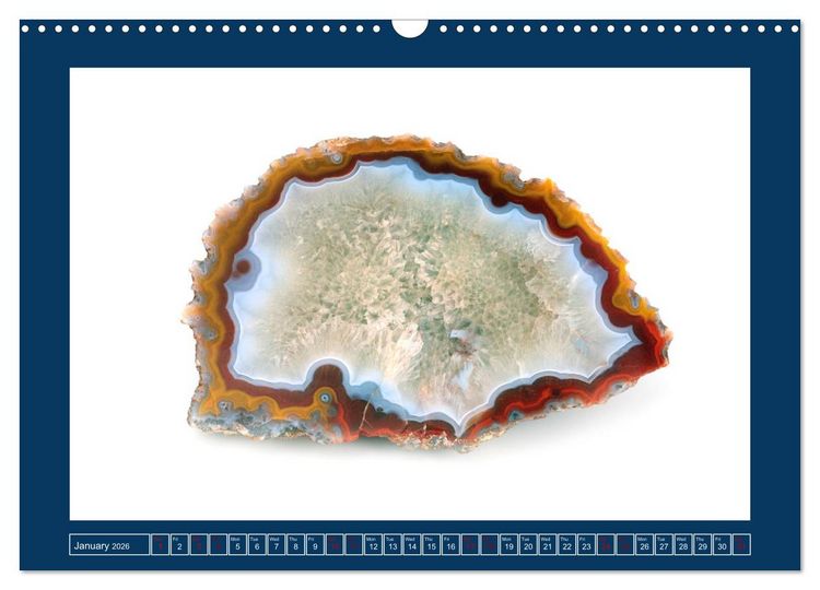 Produktbild: Agates - Polished semi-precious stones (Wall Calendar 2026 DIN A3 landscape), CALVENDO 12 Month Wall Calendar