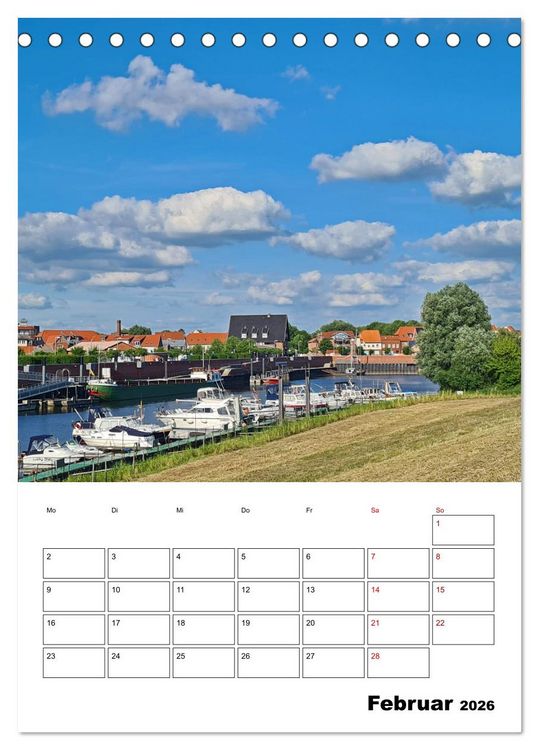 Produktbild: Boizenburg am Elberadweg (Tischkalender 2026 DIN A5 hoch), CALVENDO Monatskalender