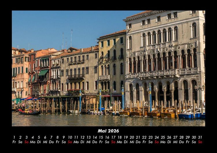 Produktbild: Venedig 2026 Fotokalender DIN A3