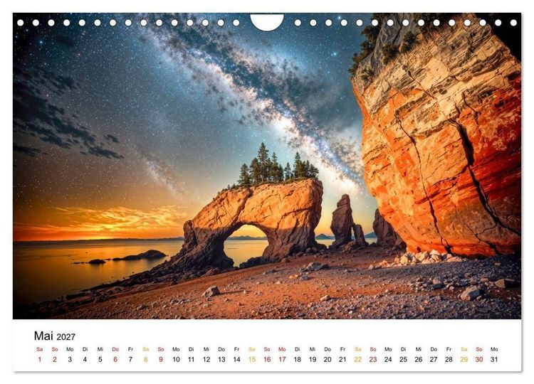 Produktbild: Kanada - zwischen Seen, Bergen und K&uuml;sten (Wandkalender 2027 DIN A4 quer), CALVENDO Monatskalender