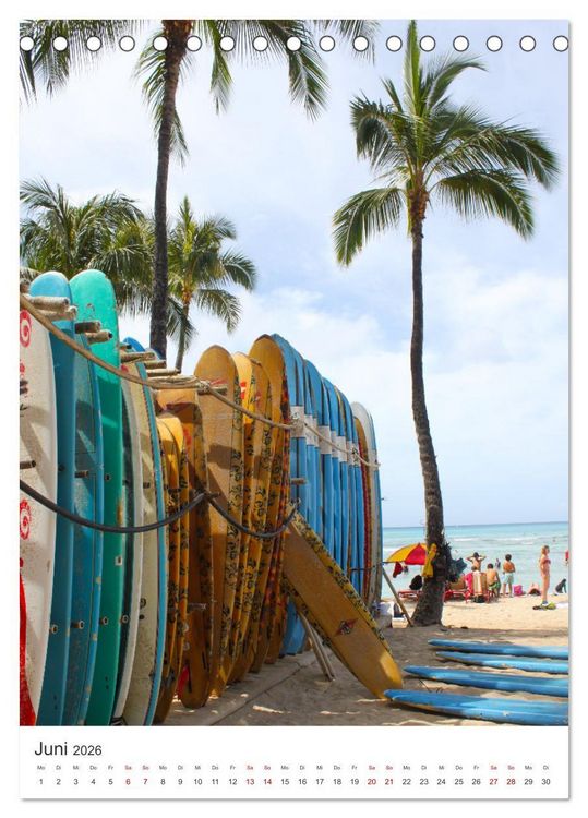 Produktbild: Trauminsel Hawaii (Tischkalender 2026 DIN A5 hoch), CALVENDO Monatskalender