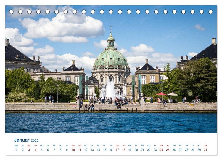 Produktbild: Sch&ouml;nes Kopenhagen (Tischkalender 2026 DIN A5 quer), CALVENDO Monatskalender