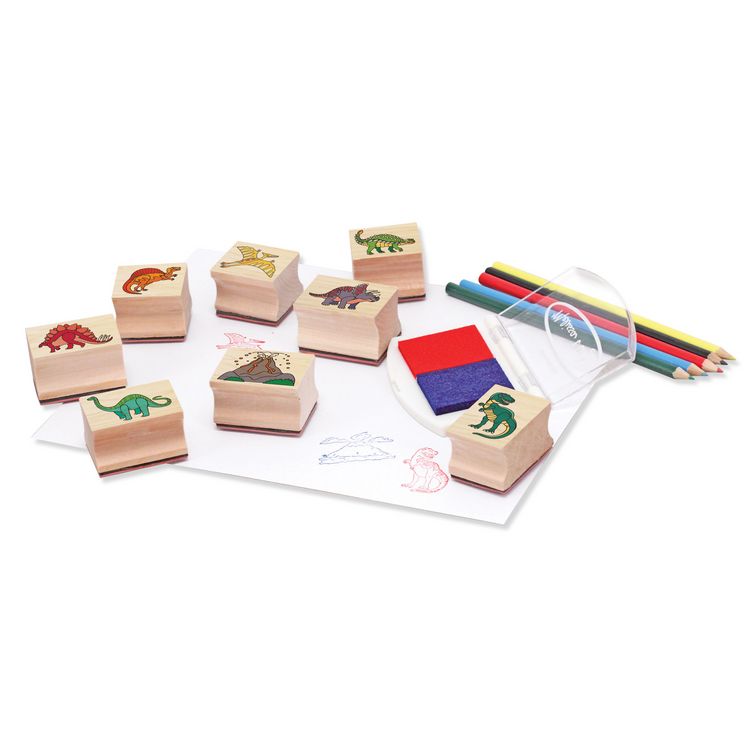 Produktbild: Dinosaurier Holzstempelset