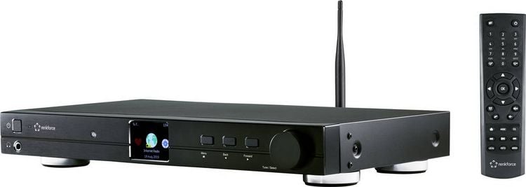 Produktbild: Renkforce RF-DAB-IR1700 Radio-Adapter DAB+, UKW, Internet WLAN, LAN, Bluetooth&reg;, DLNA, Internetradio DLNA-f&auml;hig Schwarz