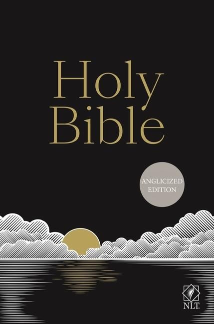 Produktbild: NLT Holy Bible, Black Hardback, Gold and Silver Foiled Sunset Illustration, British Text, NLT New Living Translation, Hardback, Standard Size
