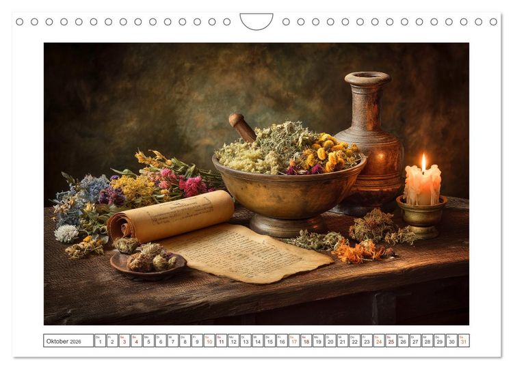 Produktbild: Bl&uuml;ten der Zeit (Wandkalender 2026 DIN A4 quer), CALVENDO Monatskalender