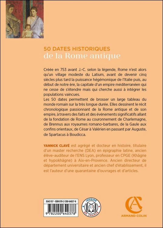 Produktbild: 50 dates historiques de la Rome antique