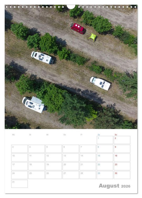 Produktbild: CAMPING-GL&Uuml;CK - Dein Urlaubsplaner (Wandkalender 2026 DIN A3 hoch), CALVENDO Monatskalender
