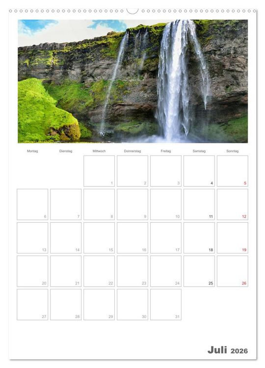 Produktbild: Faszination Island - Landschaftskalender mit Tagesplaner 2026 / Planer (hochwertiger Premium Wandkalender 2026 DIN A2 hoch), Kunstdruck in Hochglanz