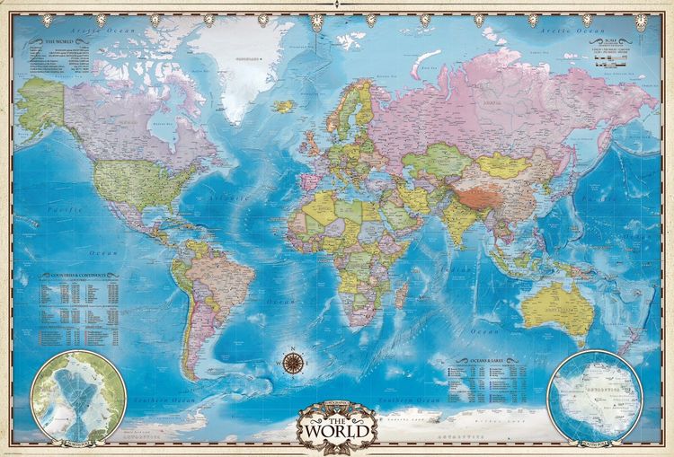 Produktbild: EuroGraphics Map of the World