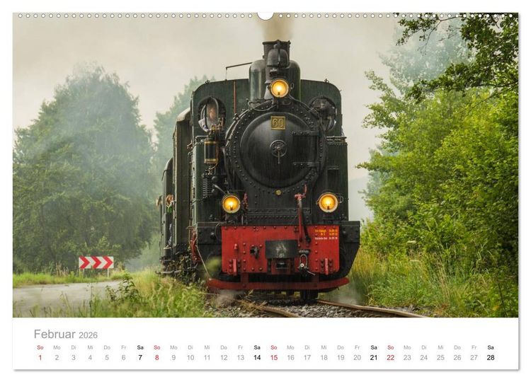 Produktbild: Schmalspurbahn Dampflok Bieberlies (hochwertiger Premium Wandkalender 2026 DIN A2 quer), Kunstdruck in Hochglanz