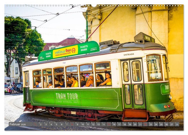 Produktbild: Metropole Lissabon (hochwertiger Premium Wandkalender 2026 DIN A2 quer), Kunstdruck in Hochglanz