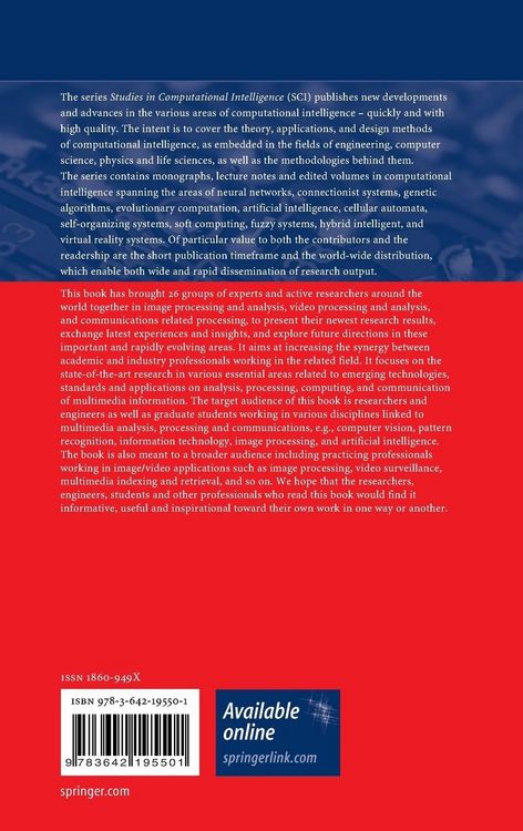Produktbild: Multimedia Analysis, Processing and Communications