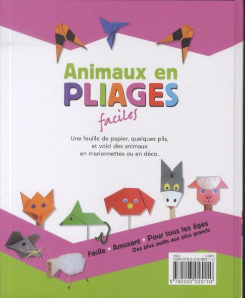 Produktbild: Animaux en pliages faciles