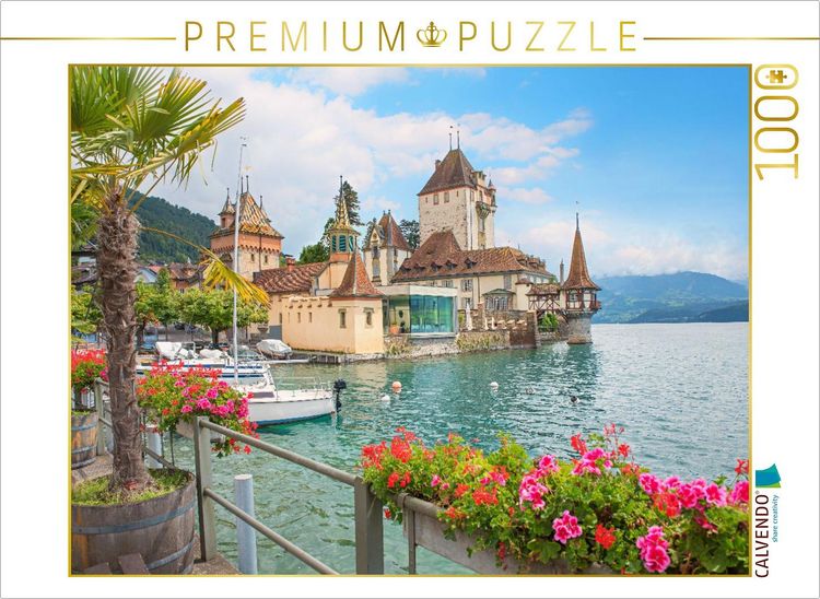 Produktbild: CALVENDO Puzzle Schloss Oberhofen am Thunersee | 1000 Teile Lege-Gr&ouml;&szlig;e 64x48cm Foto-Puzzle f&uuml;r gl&uuml;ckliche Stunden