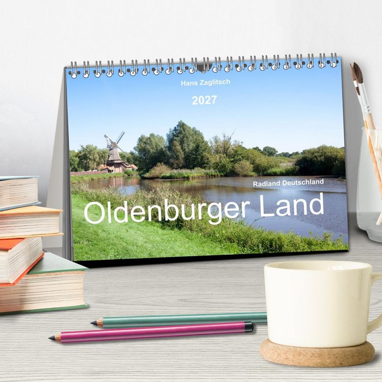 Produktbild: Radland Deutschland - Oldenburger Land (Tischkalender 2027 DIN A5 quer), CALVENDO Monatskalender
