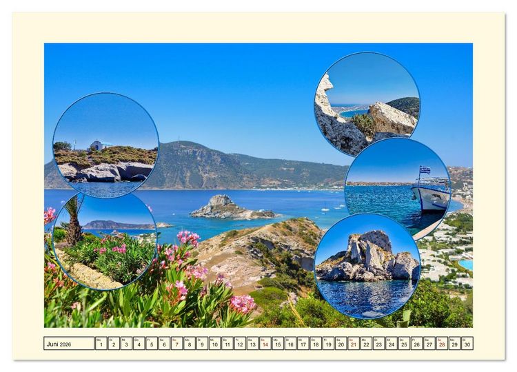Produktbild: Natur und Kultur der Insel Kos (Wandkalender 2026 DIN A3 quer), CALVENDO Monatskalender