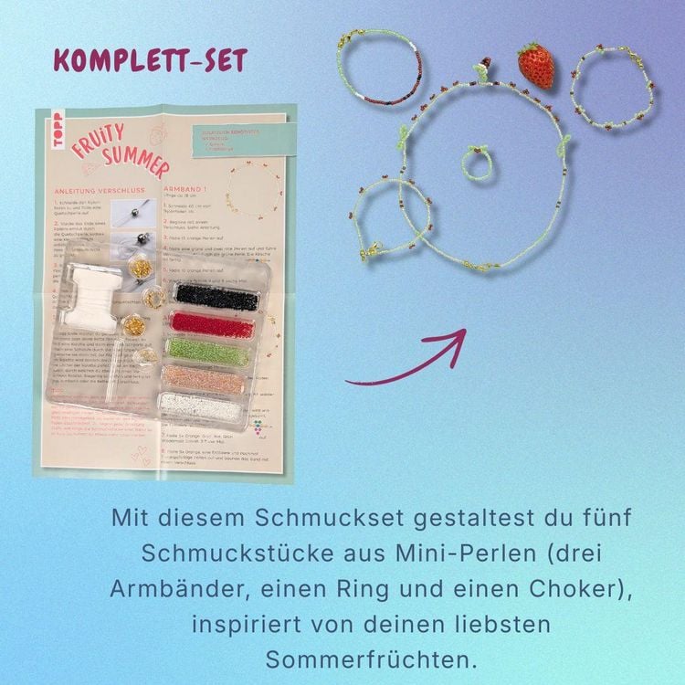 Produktbild: Fruity Summer - Schmuckset mit Mini-Perlen