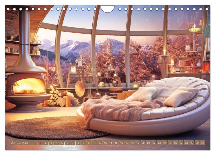 Produktbild: Seelenr&auml;ume voller Harmonie (Wandkalender 2026 DIN A4 quer), CALVENDO Monatskalender