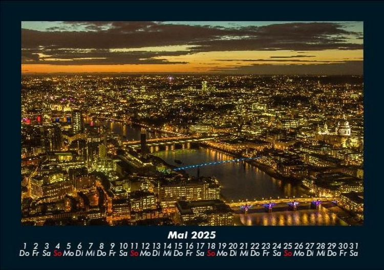 Produktbild: London 2025 Fotokalender DIN A5