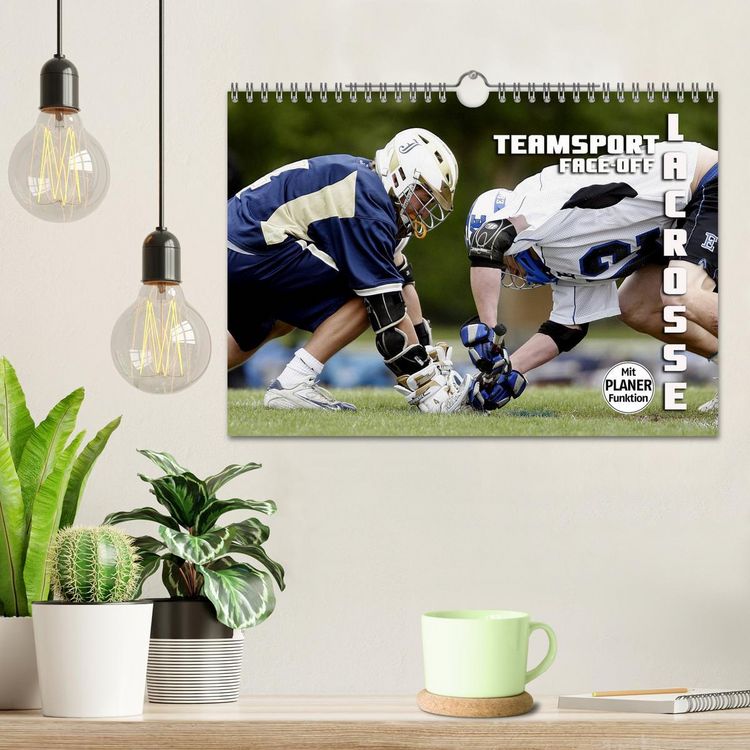 Produktbild: Teamsport Lacrosse - Face-off (Wandkalender 2026 DIN A4 quer), CALVENDO Monatskalender