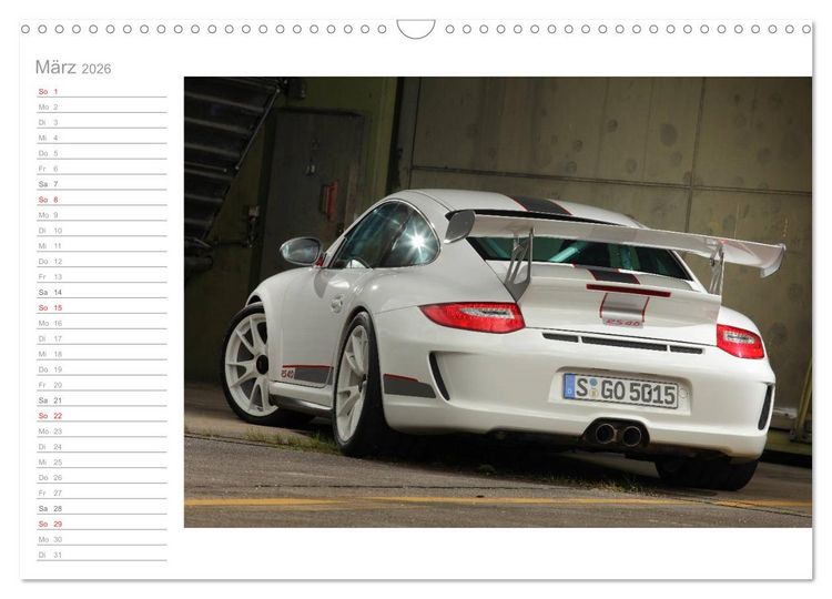 Produktbild: Porsche GT3RS 4,0 (Wandkalender 2026 DIN A3 quer), CALVENDO Monatskalender