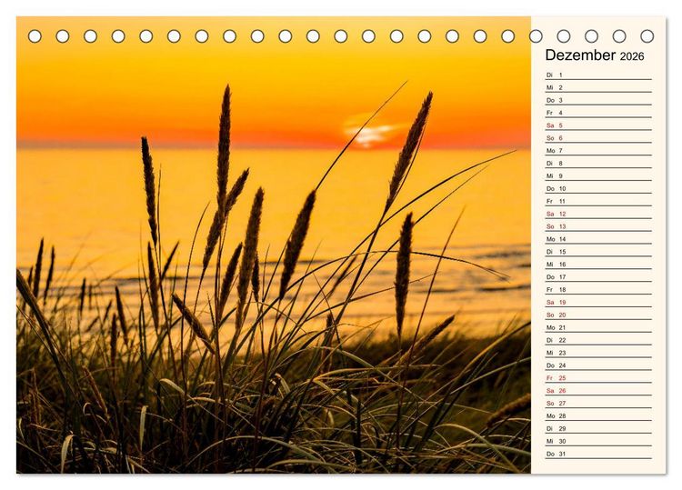 Produktbild: Langeoog Geburtstagskalender (Tischkalender 2026 DIN A5 quer), CALVENDO Monatskalender