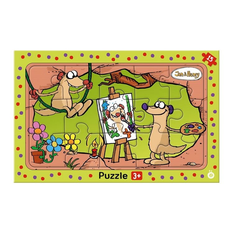 Produktbild: TR&Ouml;TSCH - Jan & Henry Rahmenpuzzle 15-teilig