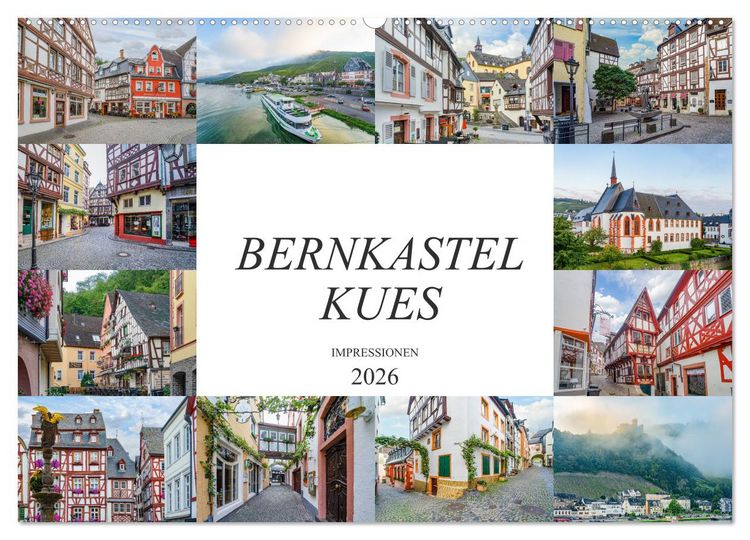 Produktbild: Bernkastel Kues Impressionen (Wandkalender 2026 DIN A2 quer), CALVENDO Monatskalender