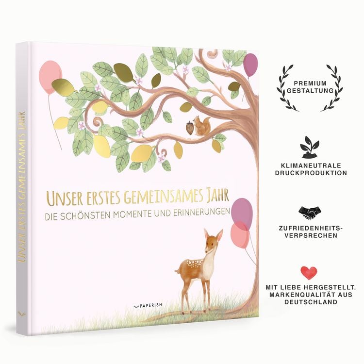 Produktbild: Babyalbum - UNSER ERSTES GEMEINSAMES JAHR (ros&eacute;)