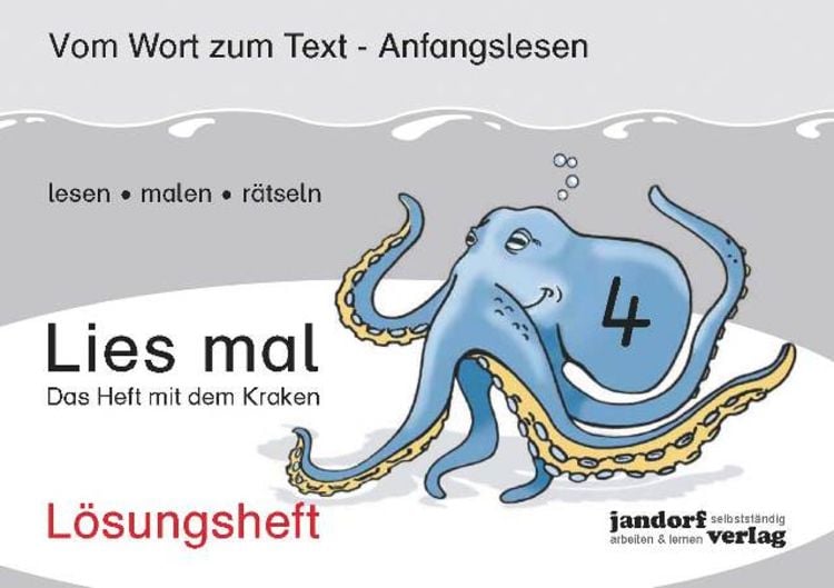 Produktbild: Lies mal Band 4 - Das Heft mit dem Kraken (Lösungsheft)