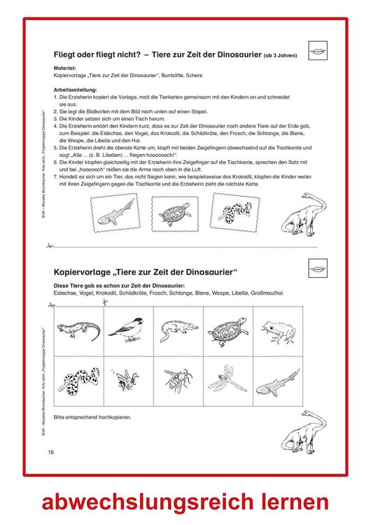Produktbild: Kita aktiv Projektmappe Dinosaurier