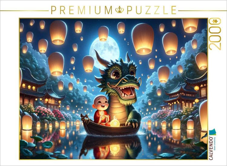 Produktbild: CALVENDO Puzzle Lichtermeer in n&auml;chtlichem Glanz | 2000 Teile Lege-Gr&ouml;&szlig;e 90x67cm Foto-Puzzle f&uuml;r gl&uuml;ckliche Stunden