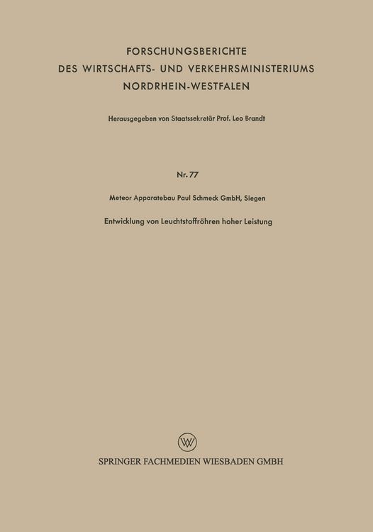 Produktbild: Entwicklung von Leuchtstoffr&ouml;hren hoher Leistung