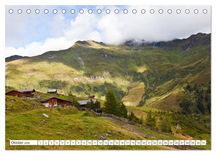 Produktbild: Das sch&ouml;ne Gasteinertal (Tischkalender 2026 DIN A5 quer), CALVENDO Monatskalender