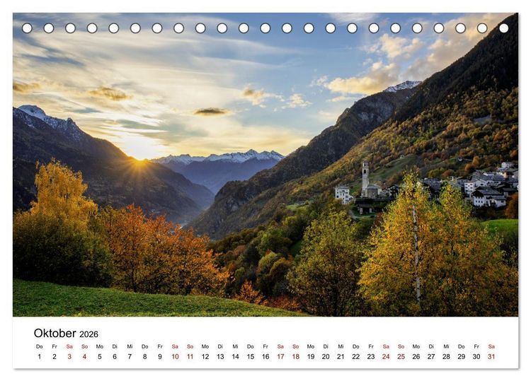 Produktbild: Bergell - Bregaglia Impressionen (Tischkalender 2026 DIN A5 quer), CALVENDO Monatskalender