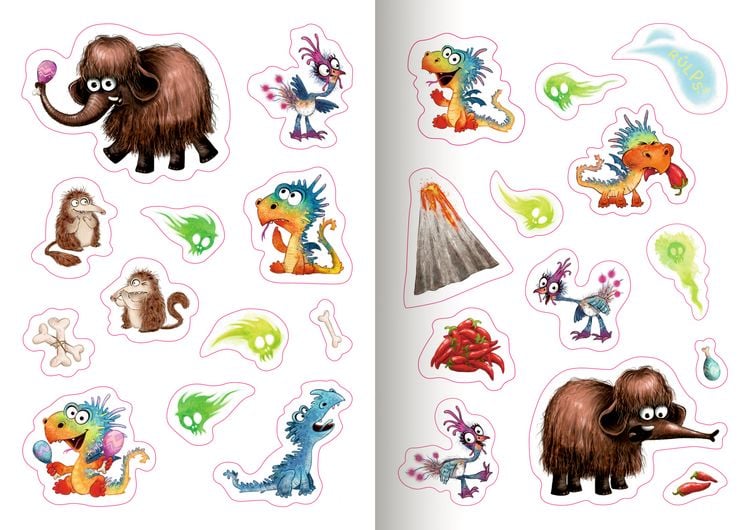 Produktbild: Furzipups, der Knatterdrache - Stickerheft
