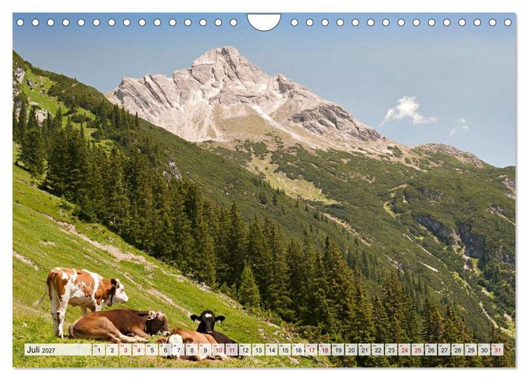 Produktbild: Allg&auml;uer Alpen 2027 (Wandkalender 2027 DIN A4 quer), CALVENDO Monatskalender