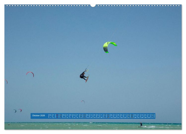 Produktbild: Kite Boarding El Gouna (Wandkalender 2026 DIN A2 quer), CALVENDO Monatskalender
