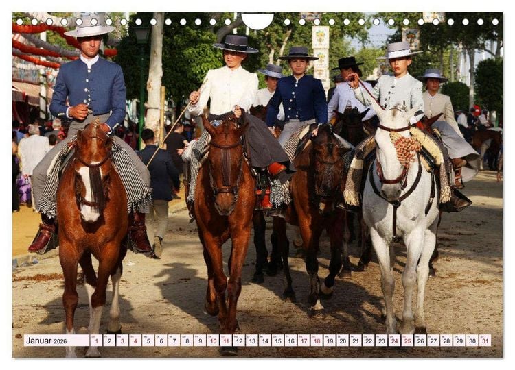 Produktbild: Feria de Abril (Wandkalender 2026 DIN A4 quer), CALVENDO Monatskalender