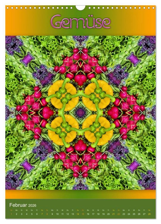 Produktbild: Kulinarische Mandalas (Wandkalender 2026 DIN A3 hoch), CALVENDO Monatskalender