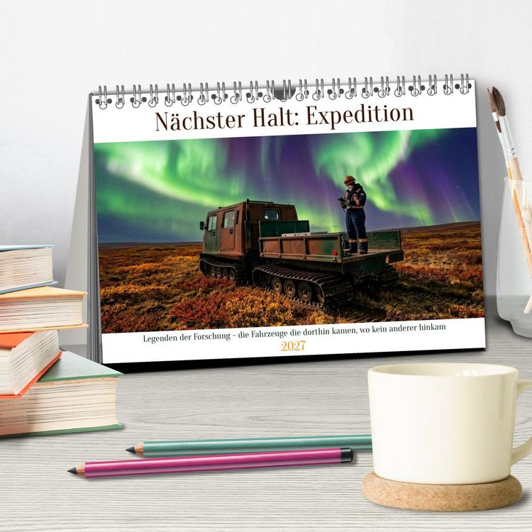 Produktbild: N&auml;chster Halt: Expedition (Tischkalender 2027 DIN A5 quer), CALVENDO Monatskalender