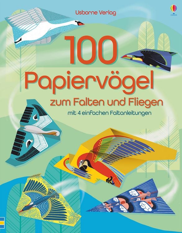 Produktbild: 100 Papierv&ouml;gel zum Falten und Fliegen